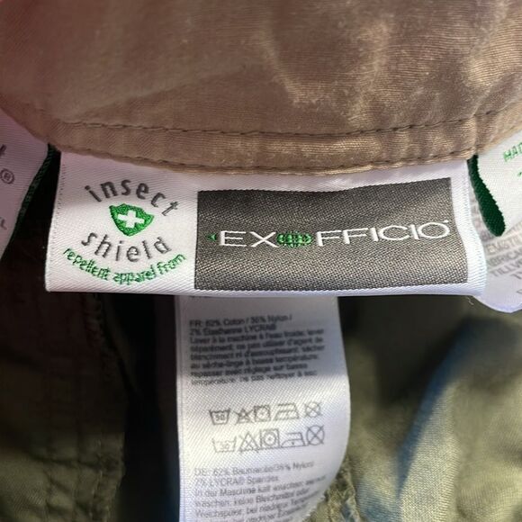 Exofficio Mens Army Green Insect Shield Pants - Picture 9 of 16